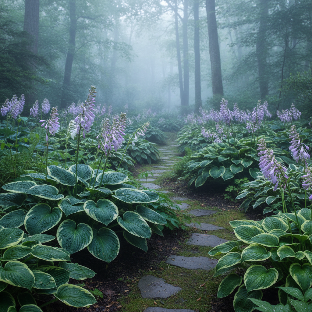 Shade-Tolerant and Cold-Hardy Hosta Flowers
