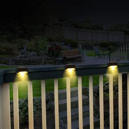 Solar Stair Lights : Auto Light Up In The Dark